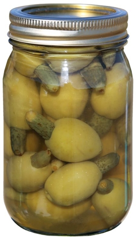 Gerkin stuffed olives